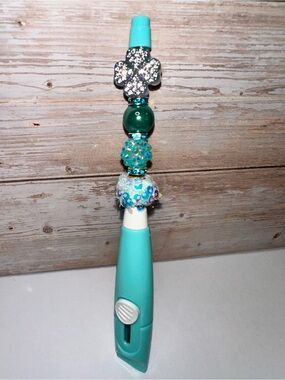 Turquoise Beaded Decorative Box Cutter